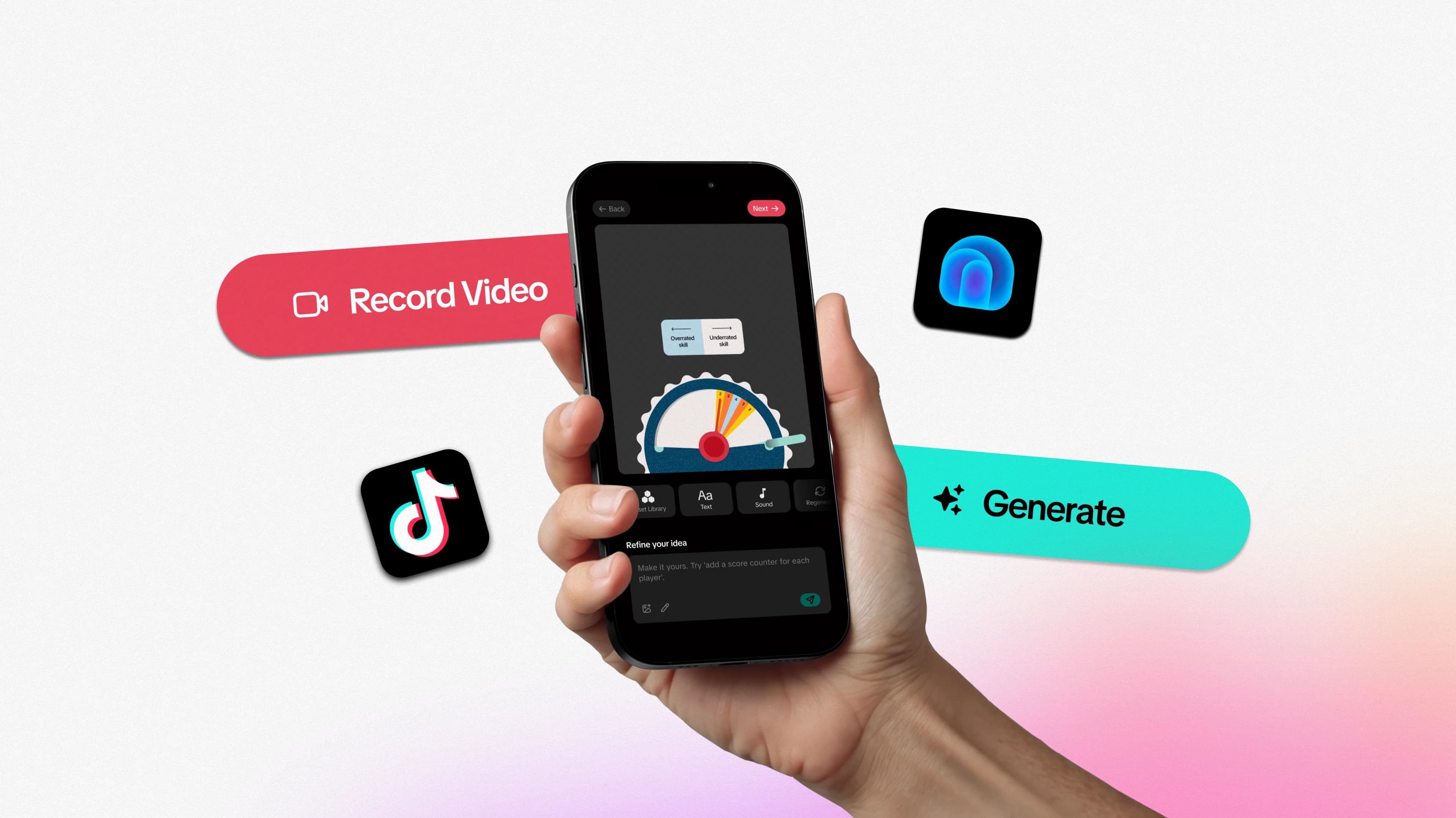 Reimagining TikTok creation tools for mobile users